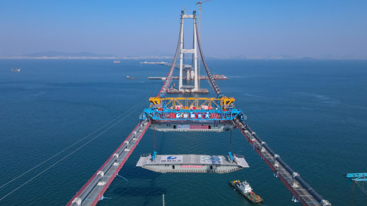 Lingdingyang Bridge to complete deck construction by the end of April