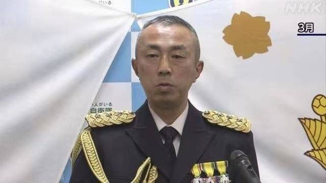 坂本雄一3月时讲话的将坂机事画面。（图片来源：NHK）