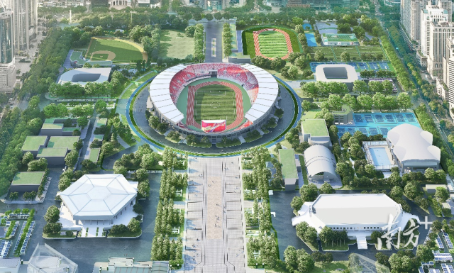 天河体育中心进行绿色低碳改造。受访者供图 天河体育中心进行绿色低碳改造。受访者供图