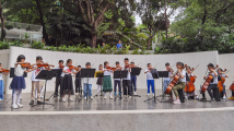 A music flashmob by kids performed for charity in Guangzhou A music flashmob by kids performed for charity in Guangzhou
