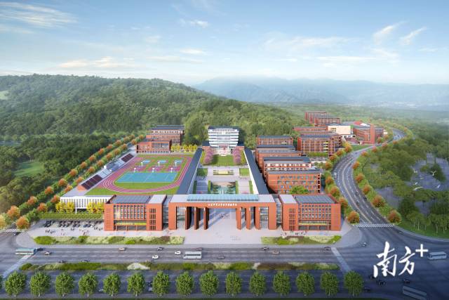 北京师范大学云浮实验学校效果图（下同）。