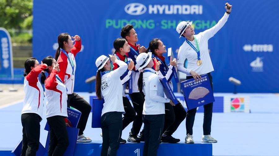 China's archery team starts Olympic cycle strong with silver medals in Shanghai World Cup