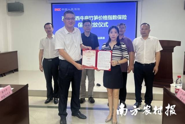 西牛麻竹笋价格指数保险,让笋农没有后顾之忧。 西牛麻竹笋价格指数保险,让笋农没有后顾之忧。