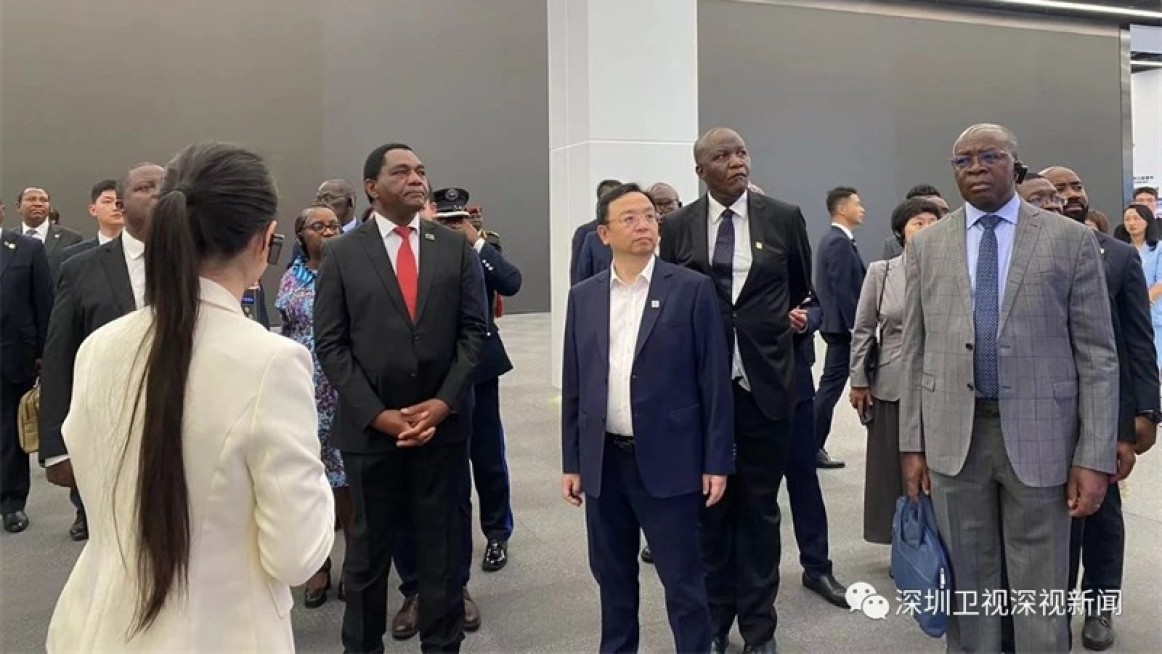 Le président zambien en visite à Shenzhen