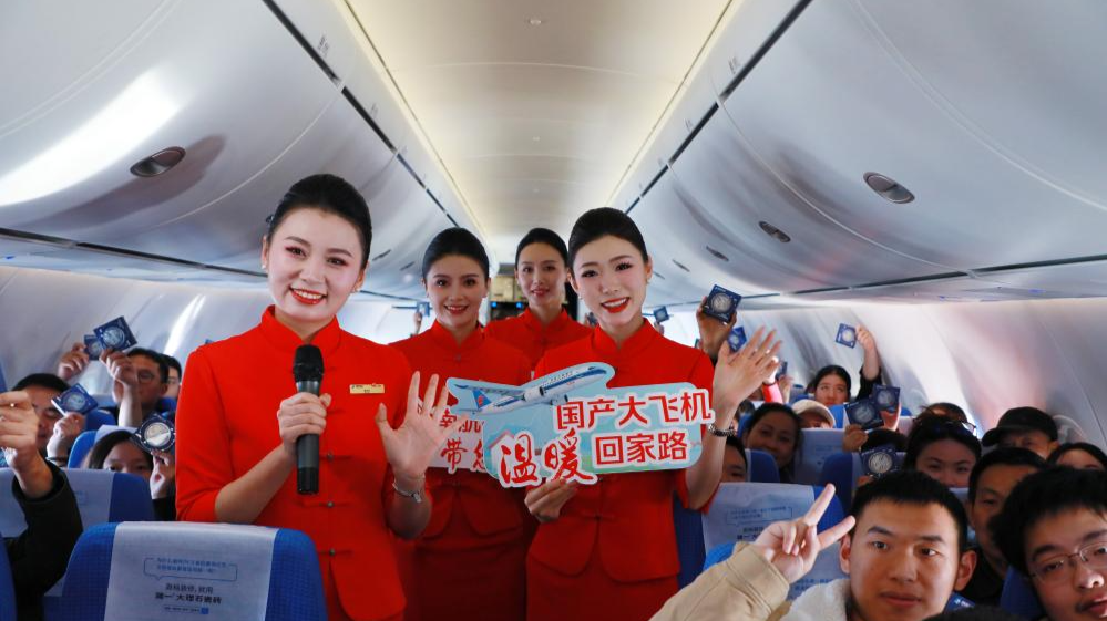 C919 jets deployed as China's Spring Festival travel rush starts