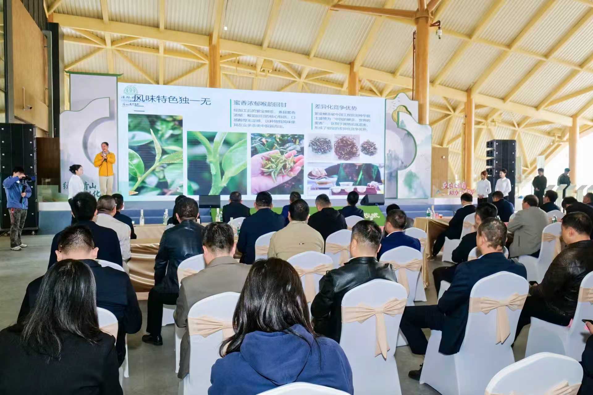 河源市供应商代表现场推介特色有机茶叶（摄影：黄奥兴）