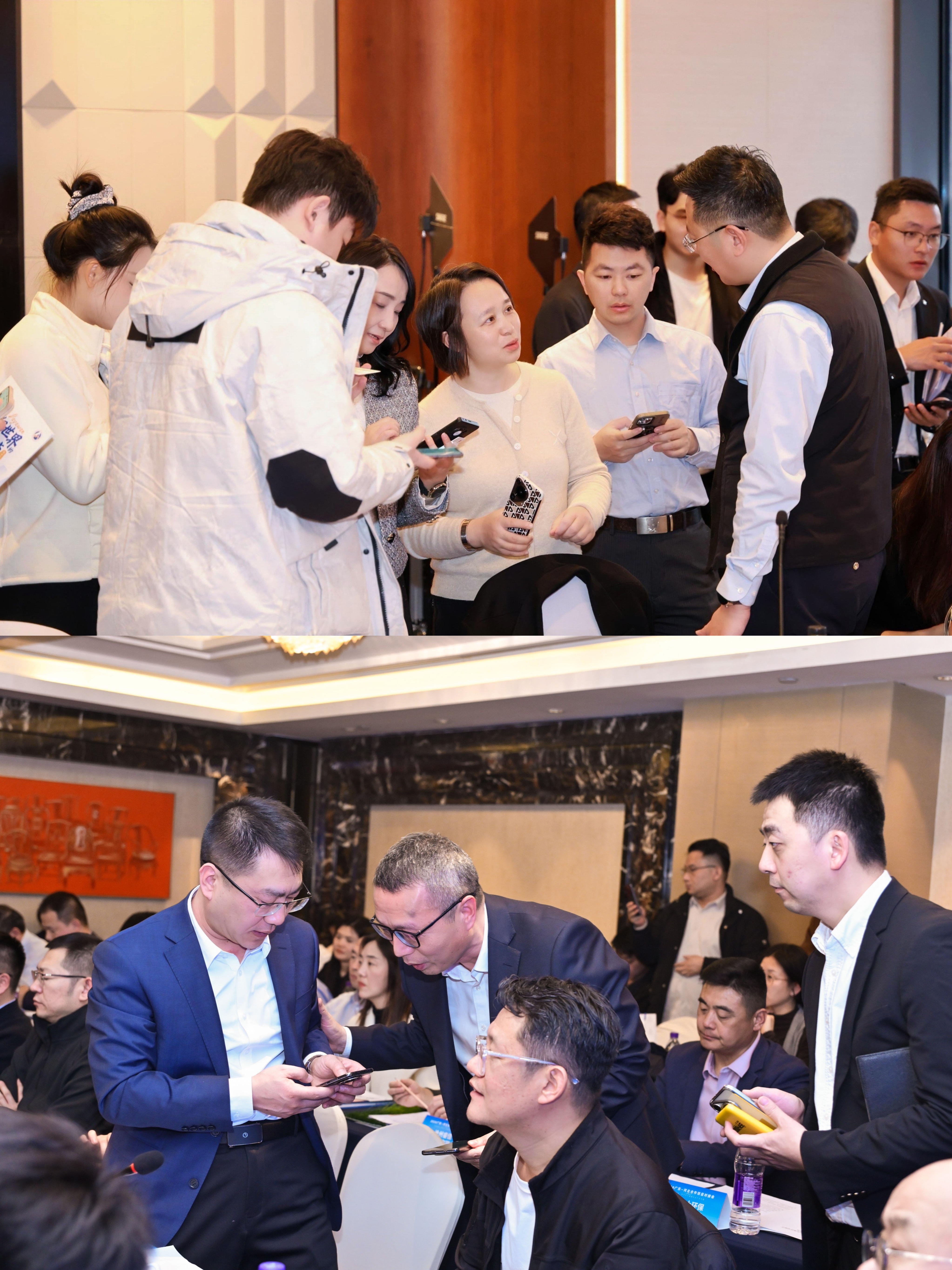 热烈融洽的交流现场。
