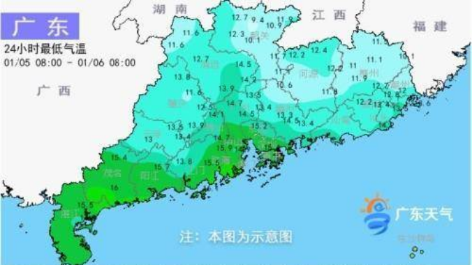 弱冷空气不断补充 1月8日起广东大部转阴雨
