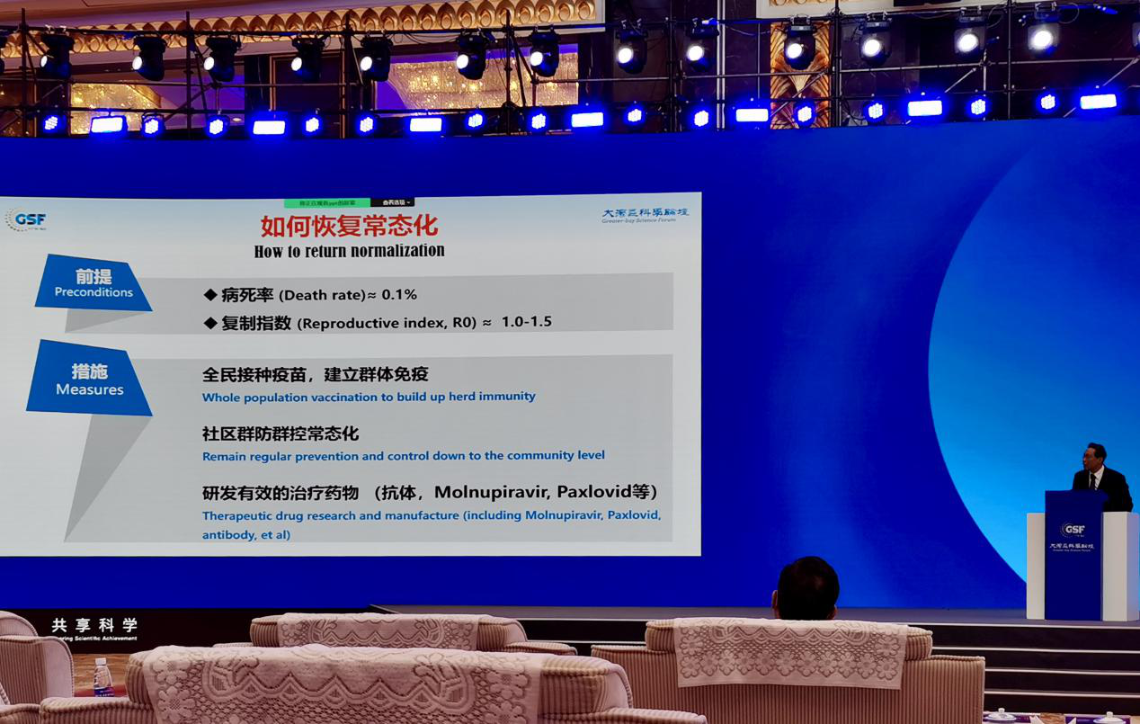 Top Chinese expert Zhong Nanshan on how to return to normalization