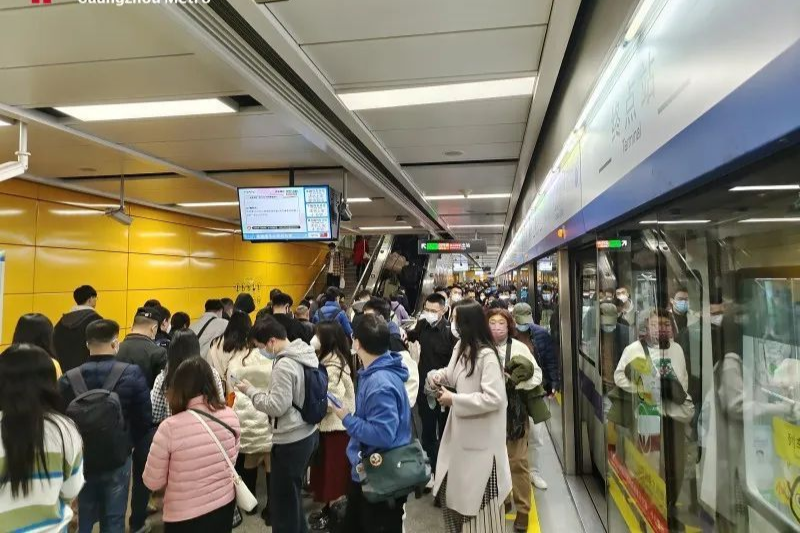Guangzhou Metro to extend service time during Spring Festival