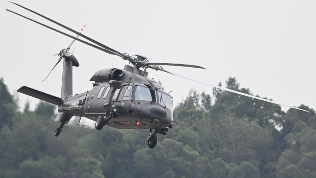 Helicopters conduct training for upcoming Airshow China in Zhuhai, S China