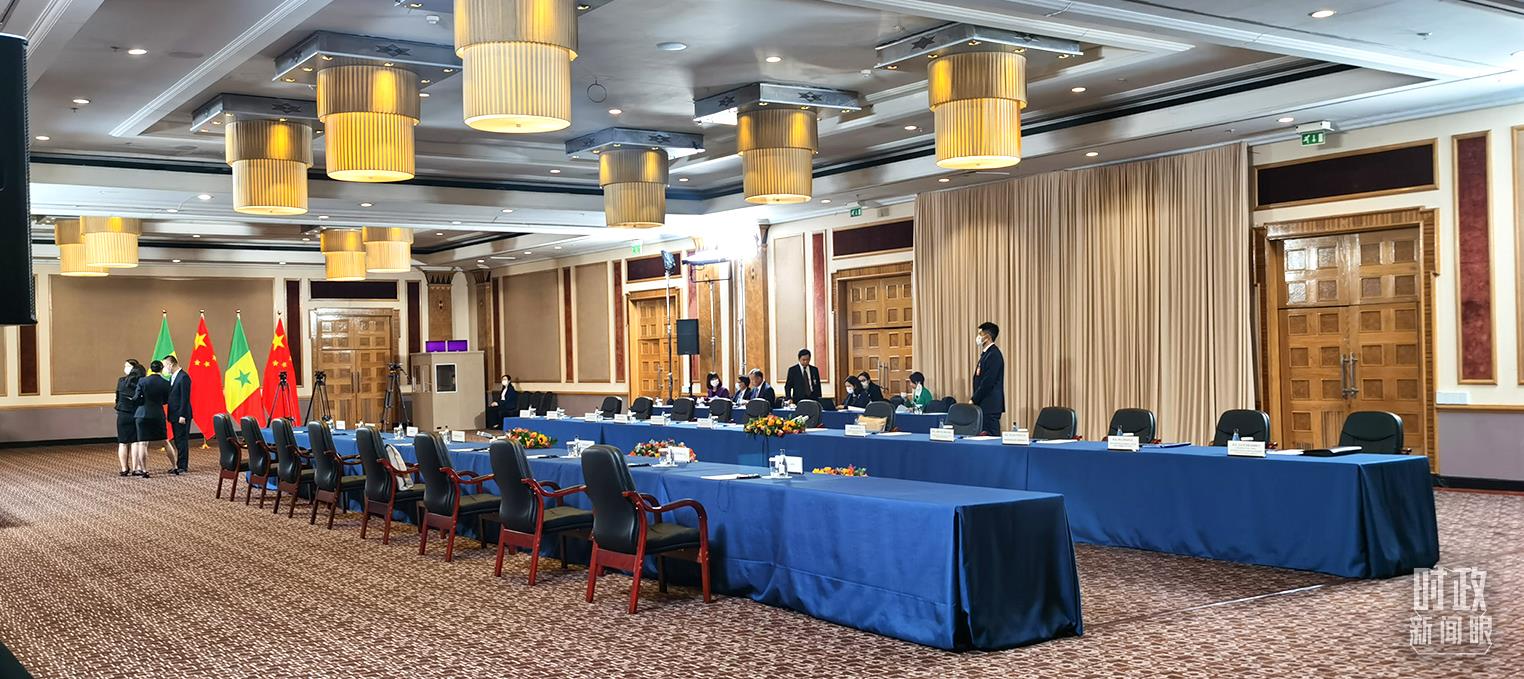 △23日下午,4场会见在这里举行。(总台央视记者郭鸿拍摄)