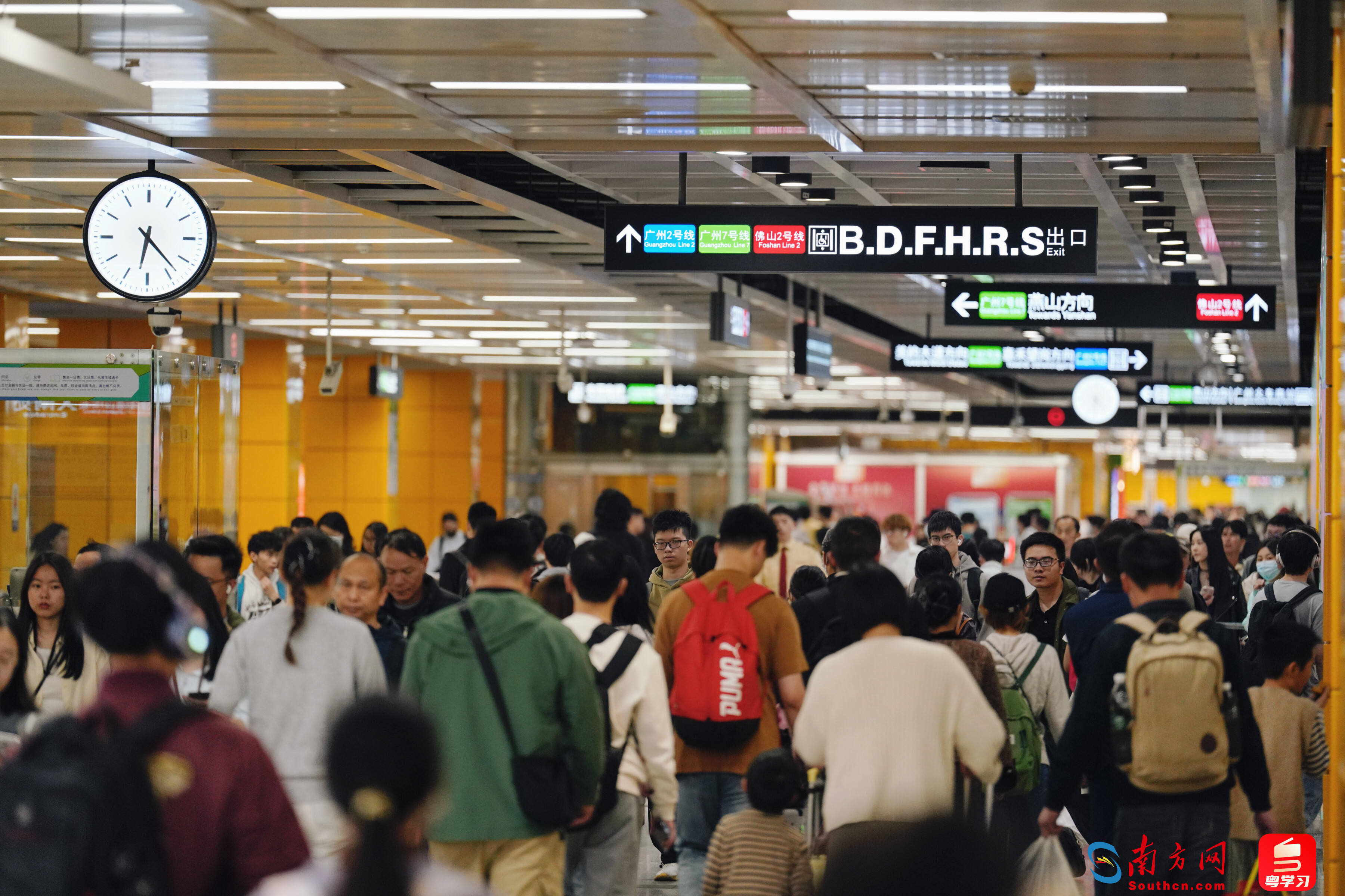 “五一”假期大客流将至，广州地铁多条线路延长运营服务1小时