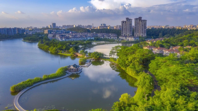 New parks and scenic ecological belt debut in Dongguan