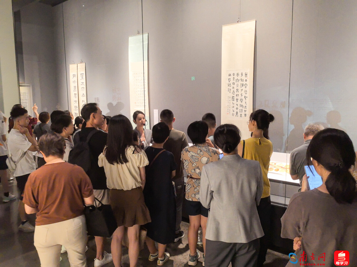 广州艺术博物院“西泠印社社藏金石书画精品展”现场