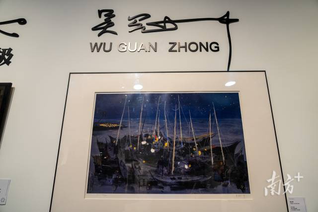 中国艺术家吴冠中的《海之夜》。 