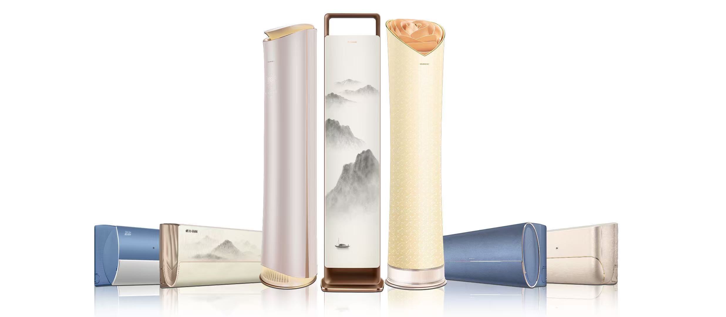 格力“风不吹人”系列空调。