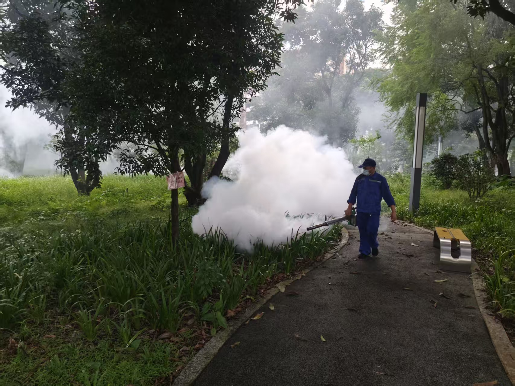 场馆将灭蚊防疫工作纳入日常重点任务