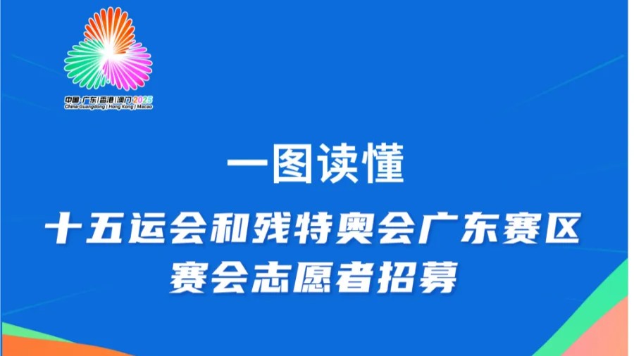 一图读懂｜如何成为十五运会和残特奥广东赛区赛会志愿者？