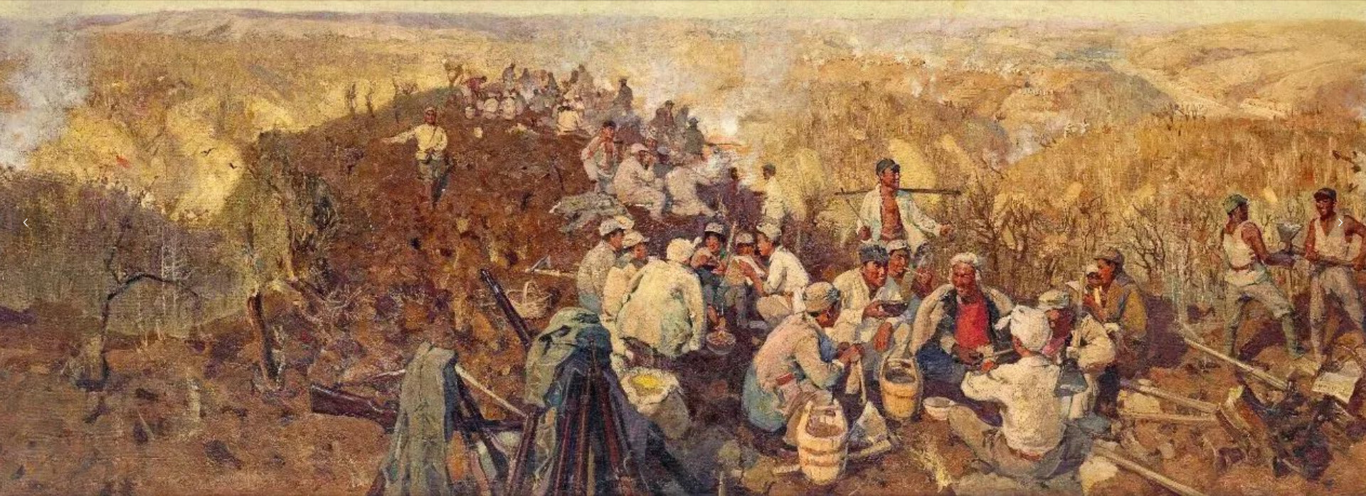 油画《南泥湾》靳之林