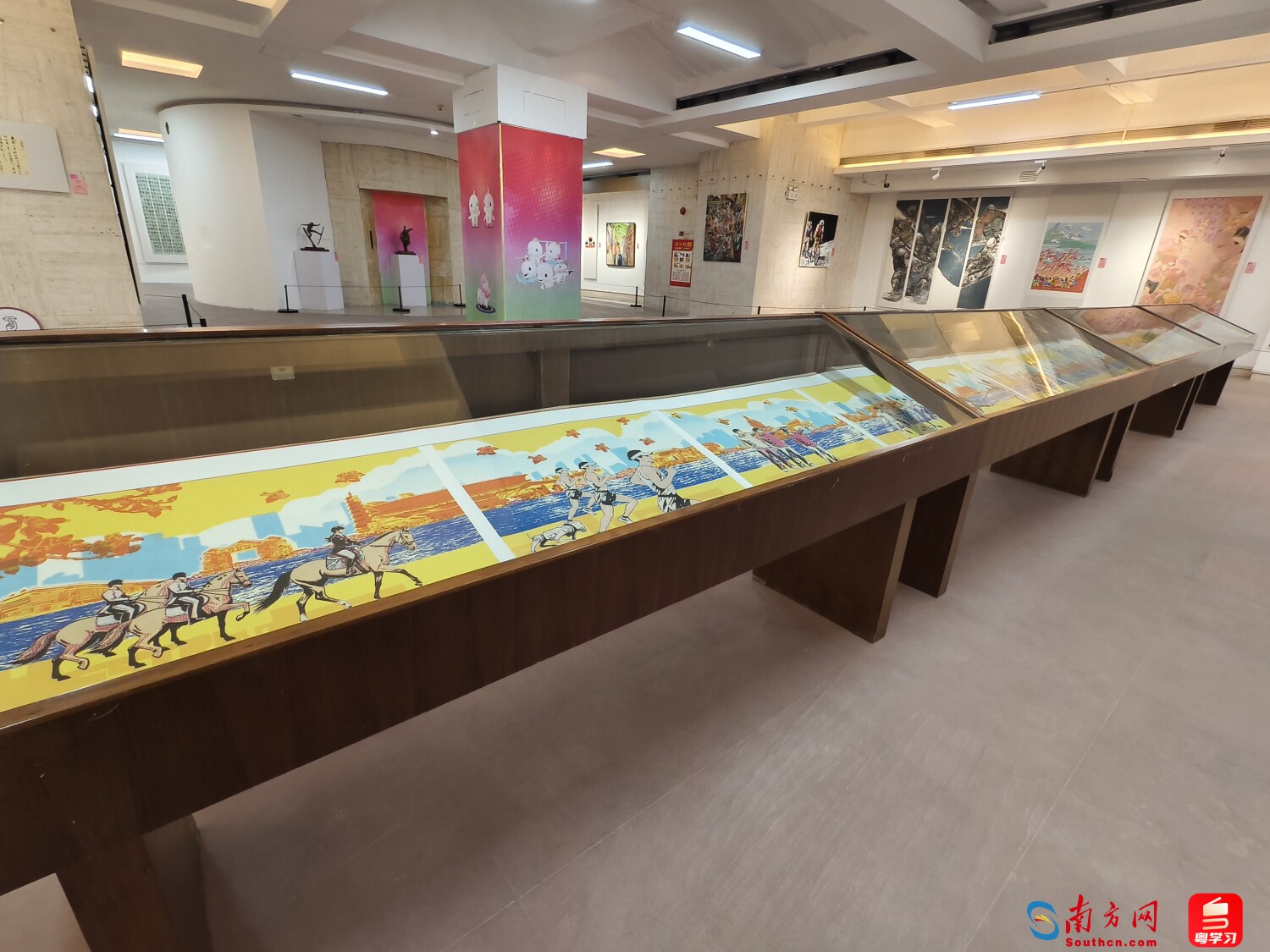 版画长卷《全运印羊城》