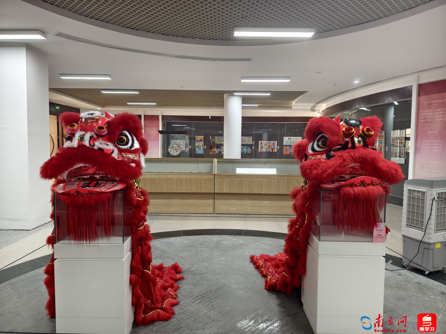 展品醒狮,来自全运会开幕式表演现场