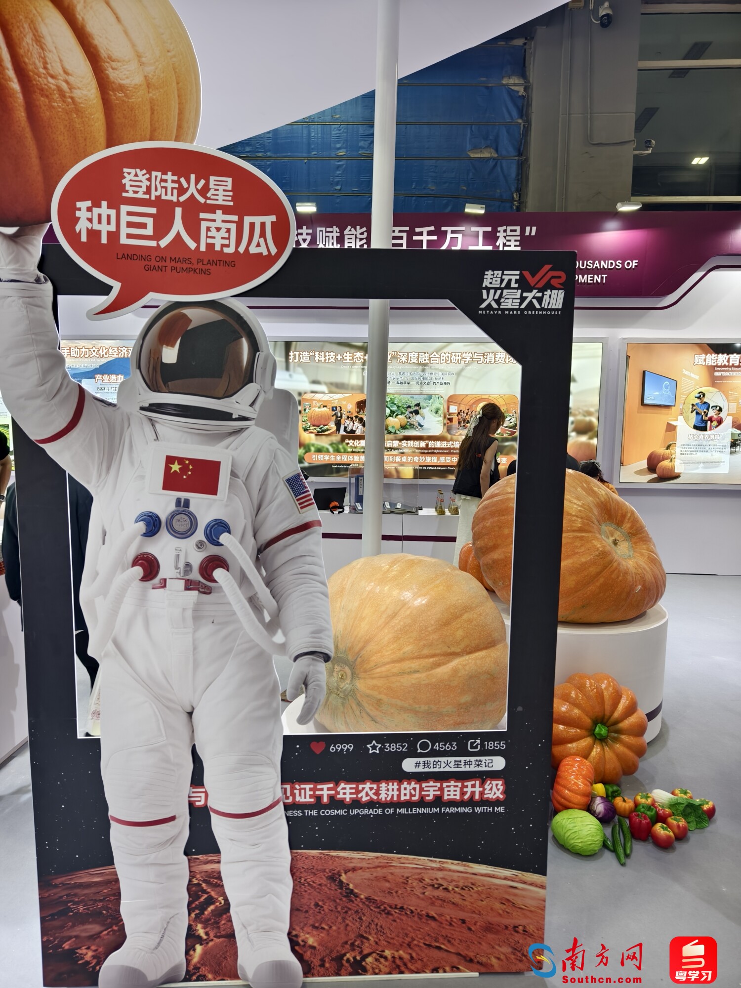 科技赋能农文旅，500斤“太空南瓜”亮相南国书香节