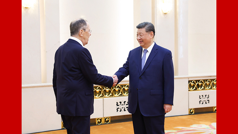 Xi meets Russian FM in Beijing