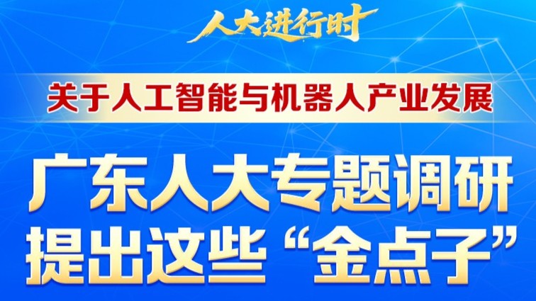 一图读懂｜关于人工智能与机器人产业发展，广东人大专题调研提出这些“金点子”