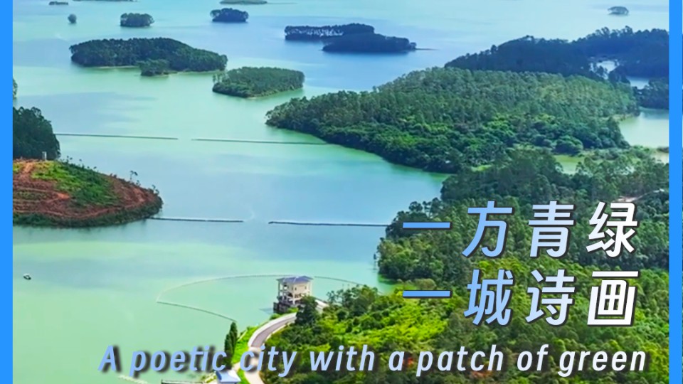 A poetic city with a patch of green