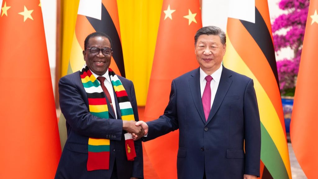 Xi holds talks with Zimbabwean president