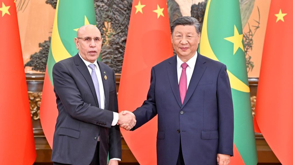 Chinese, Mauritanian presidents elevate bilateral ties
