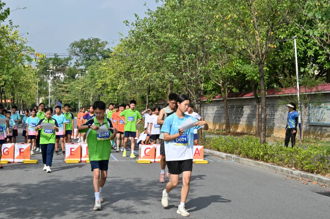 2024年阳山县中小学生定向运动比赛在阳山体育公园举行。