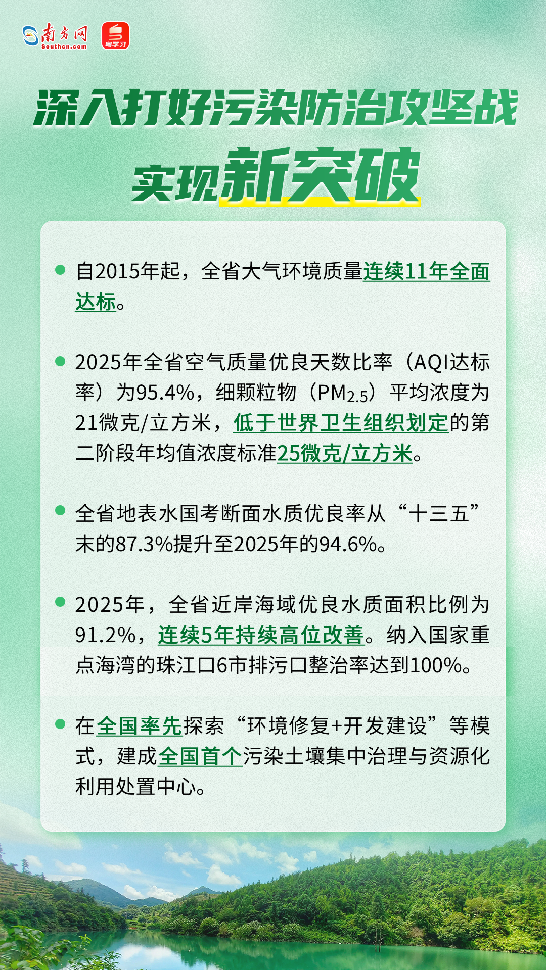 广东“十四五”交出亮眼答卷：“五个新”点亮绿美广东生态建设