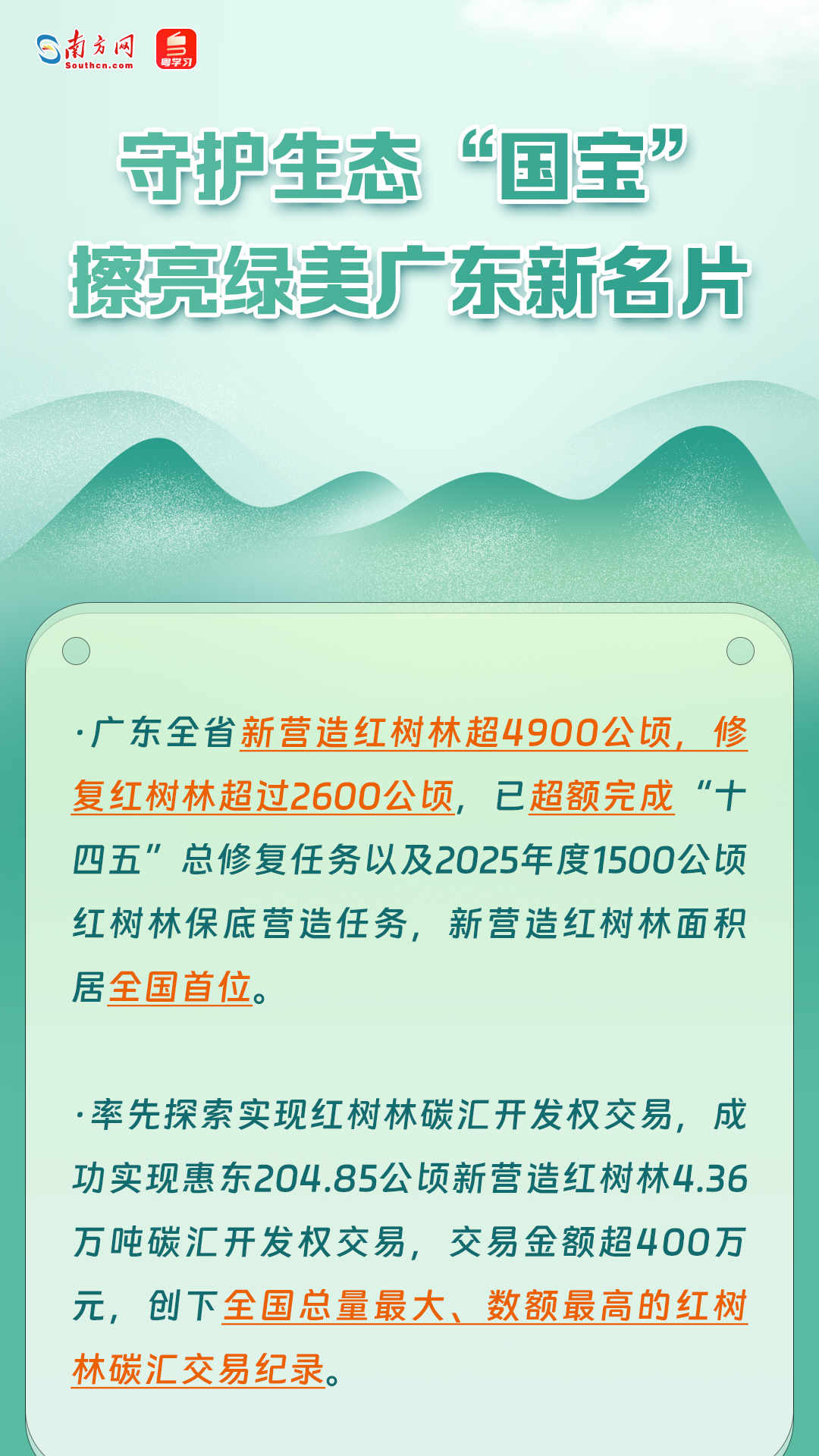 红树林营造面积全国第一！海上新广东交出“十四五”生态亮眼答卷