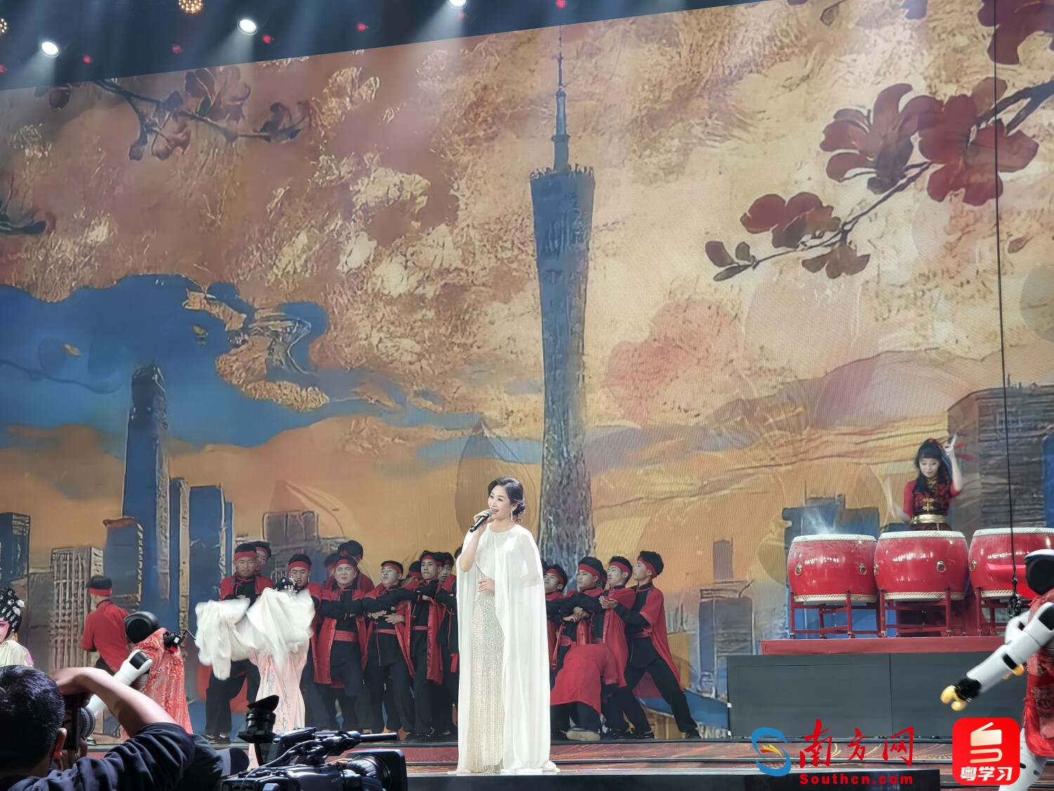 大湾区晚会录制现场