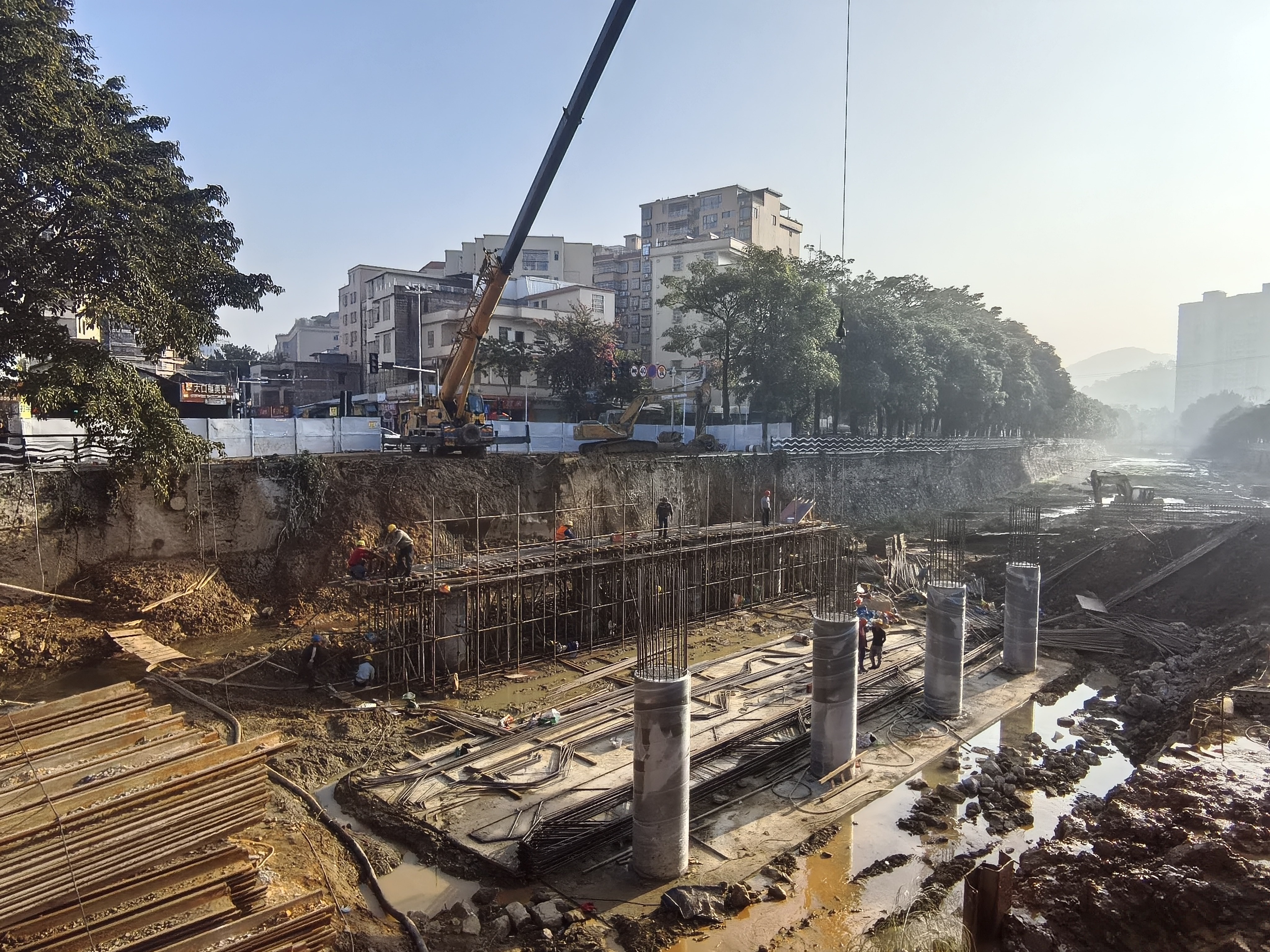 云城区九龙桥改造工程有序推进