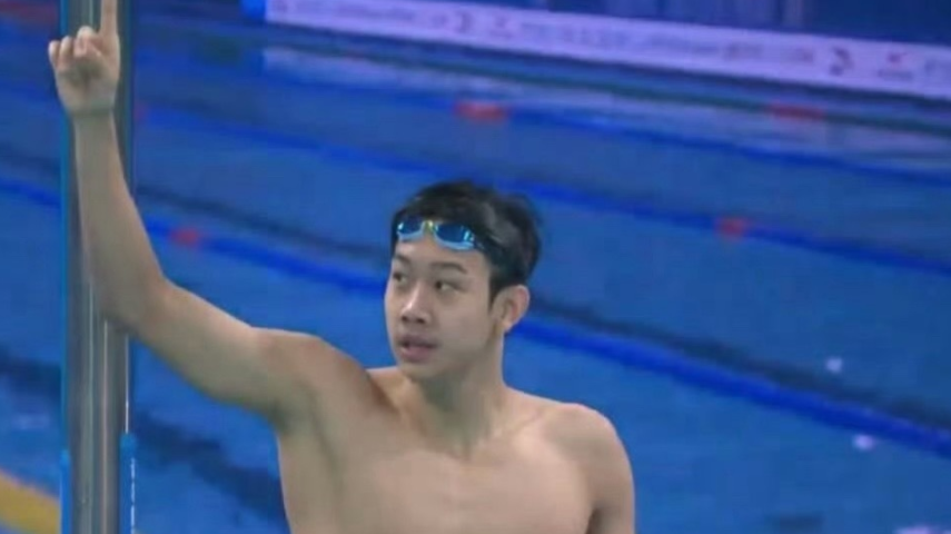 张展硕拿下十五运会男子200米自由泳金牌