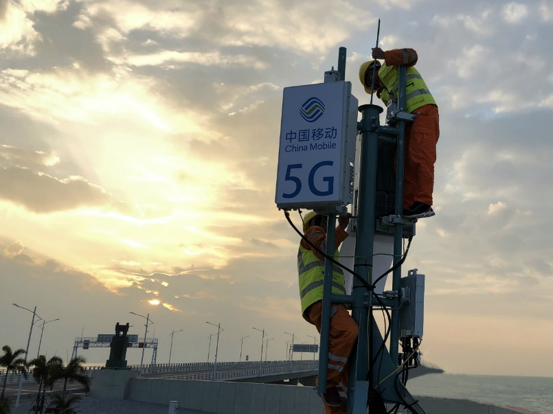 港珠澳大桥实现5G网络全覆盖。广东移动供图。