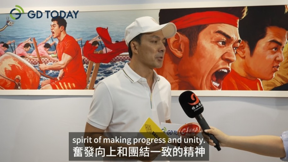 I sincerely invite people worldwide to experience “dragon boat drifting” in Foshan: Dragon boat player from Foshan