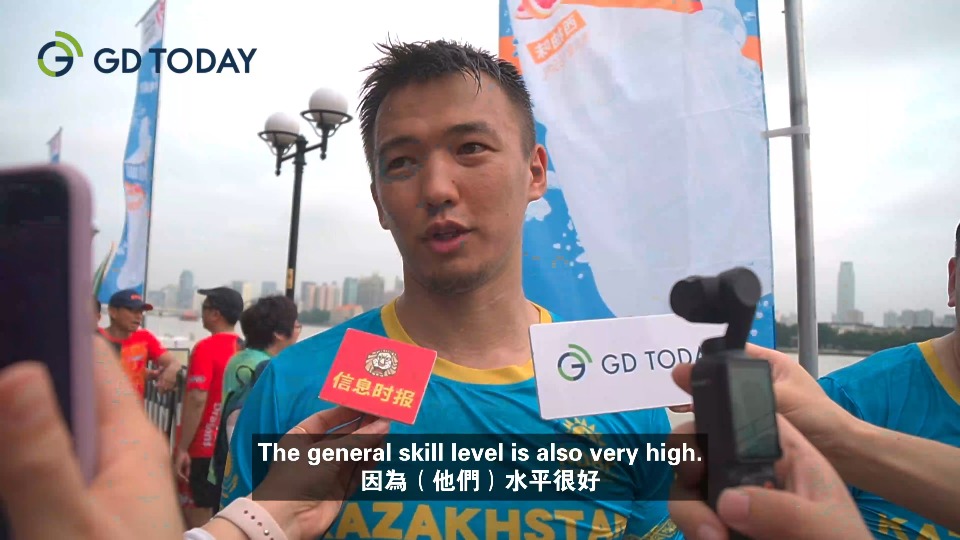 Guangdong is the best place for dragon boating: Captain of Kazakhstan dragon boat team