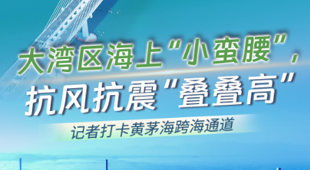 大湾区海上“小蛮腰”，抗风抗震“叠叠高”！记者打卡黄茅海跨海通道