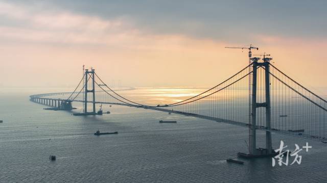 深中通道伶仃洋大桥合龙，意味着该项目桥梁工程实现全线合龙。