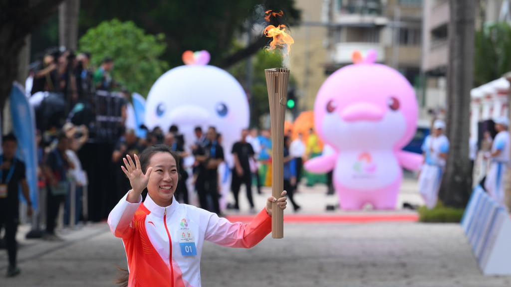 First-ever cross-boundary torch relay held for China's National Games
