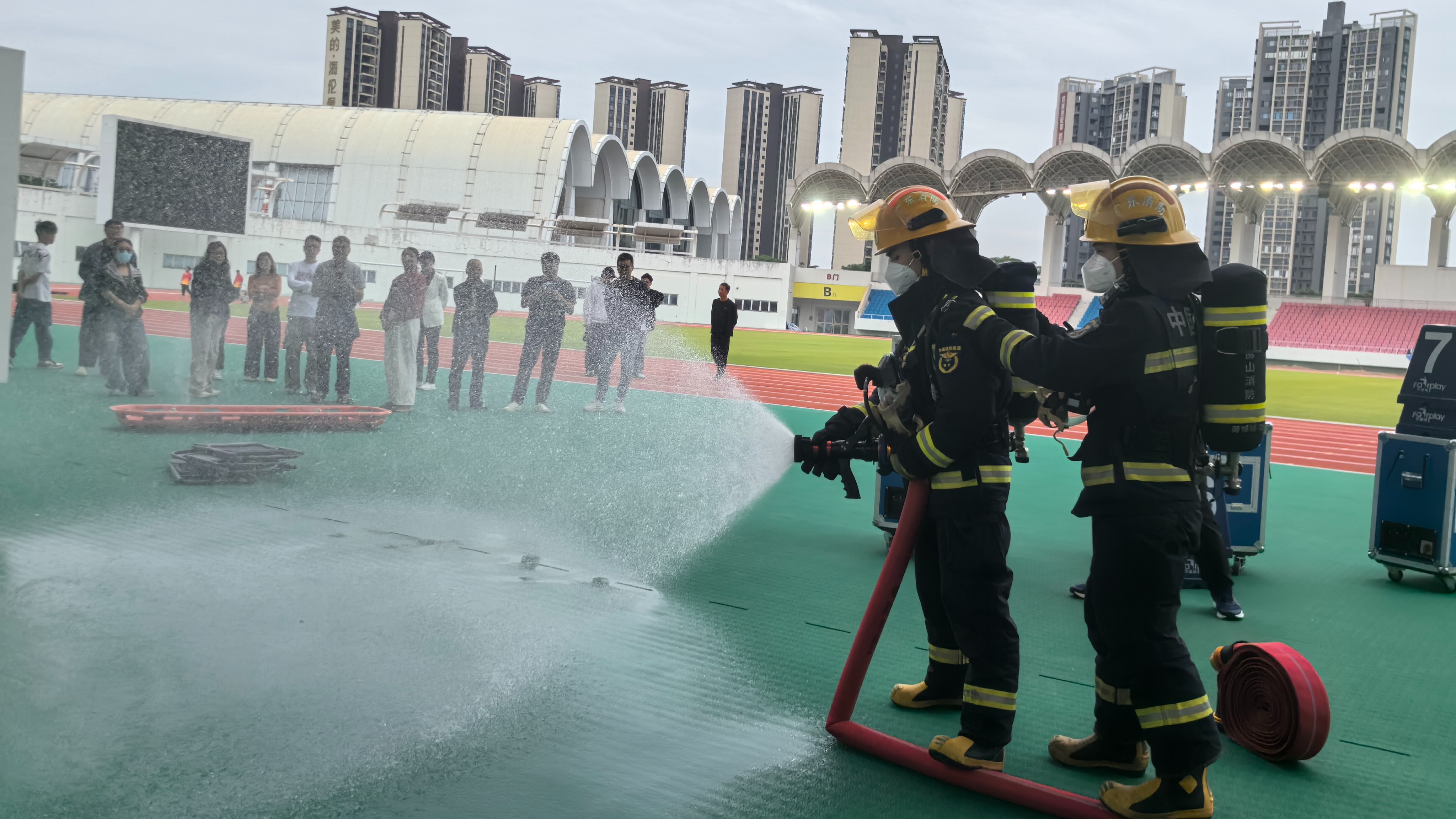 备战十五运会！高明赛区多部门联合演练，筑牢安全防线