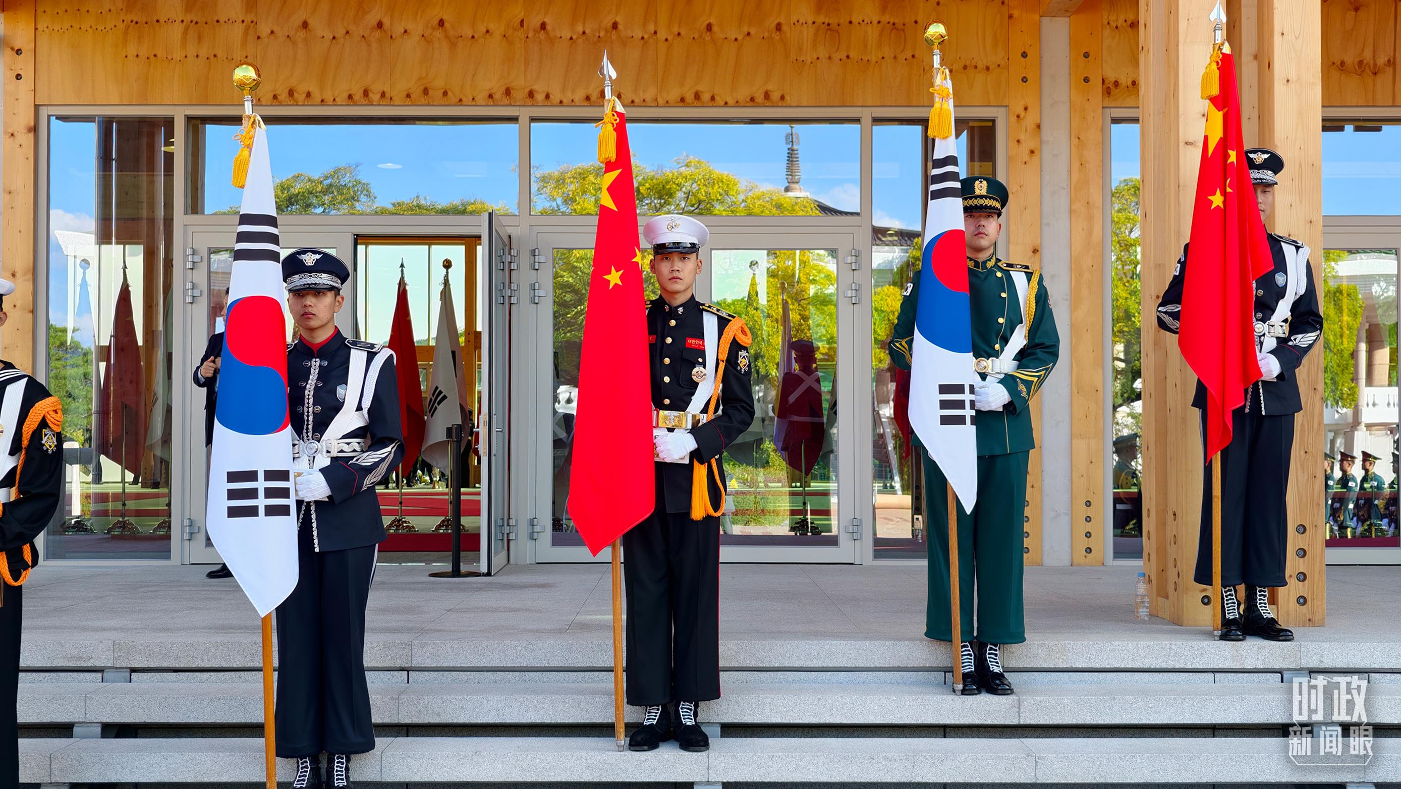 △欢迎仪式现场。（总台央视记者程铖拍摄）