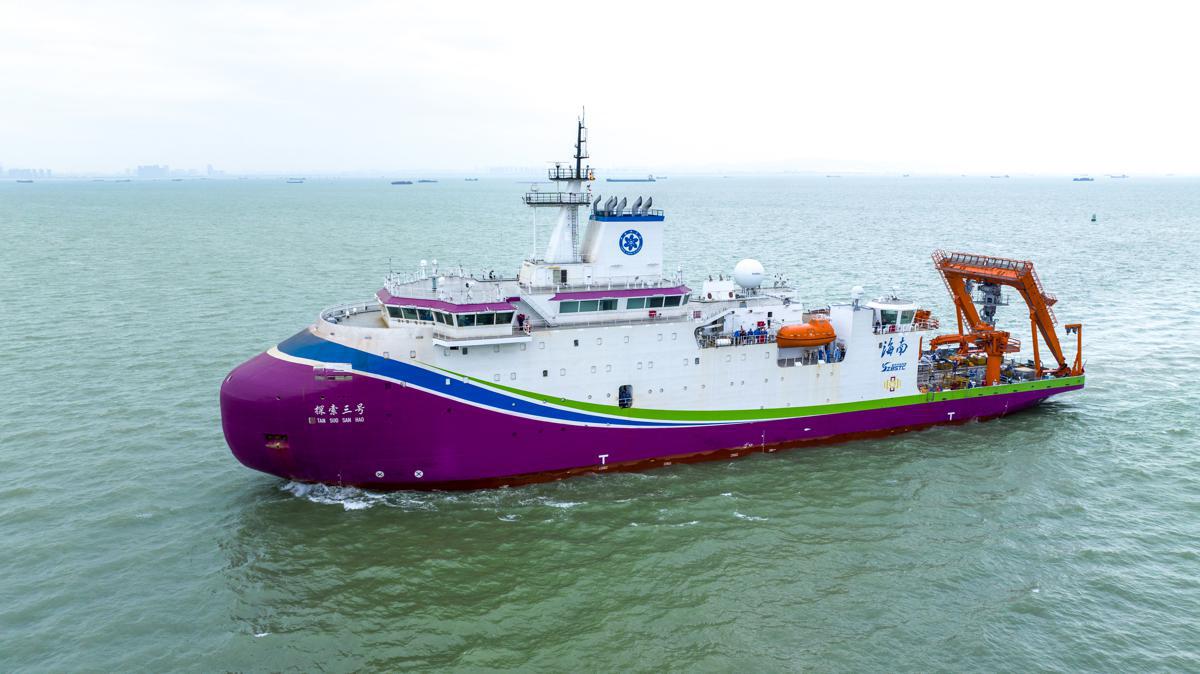 Cutting-edge science ship delivered in Guangzhou