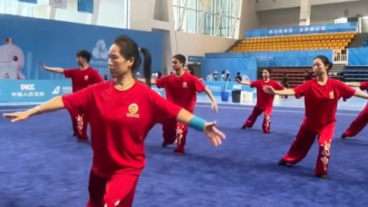 十五运会群众展演太极拳项目决赛在佛山高明拉开帷幕