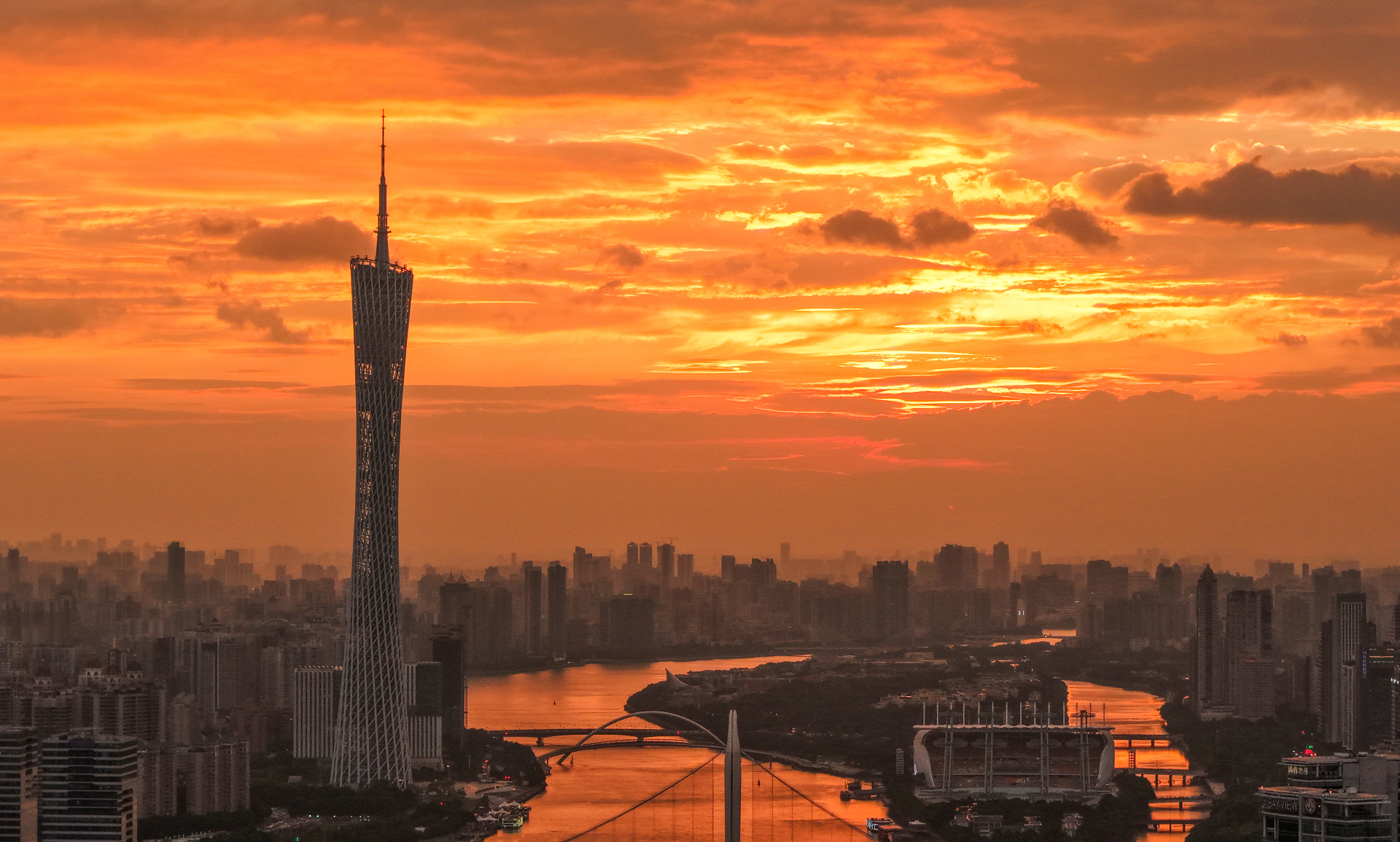 Super Typhoon meets super sunset glow