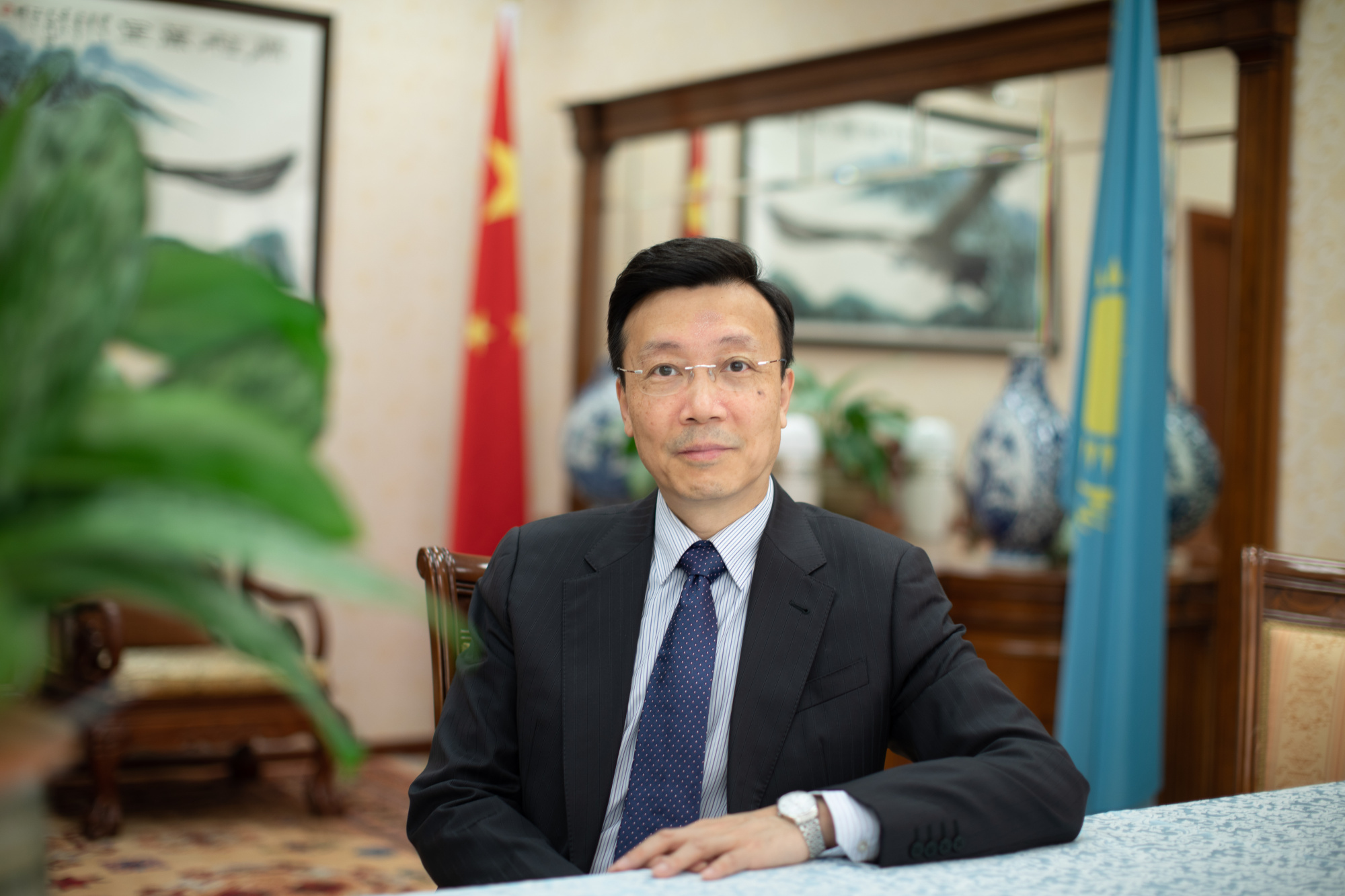 中国驻哈萨克斯坦大使张霄（图片来源：中国驻哈萨克斯坦大使馆）